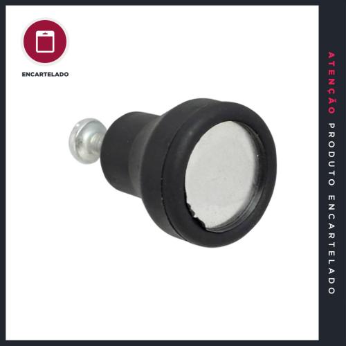 PUXADOR BOX SIMPLES PRETO ABS/ALUM KIT COM 1 REF: 7321