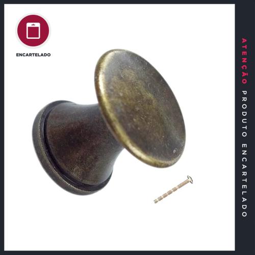 PUXADOR COLONIAL NANTES OURO VELHO ZAMAC KIT COM 1 REF: 7127OV
