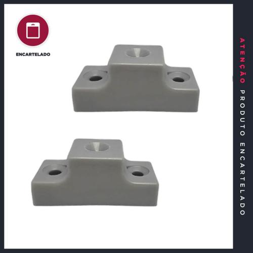 DISTANCIADOR CORREDIÇA QUADRADO 20MM ALUF PLÁSTICO KIT COM 2 REF: 5188PF