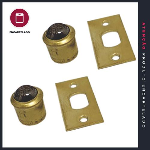 FECHO BILHA 12MM BICROMATIZADA METAL KIT COM 2 REF: 6009G