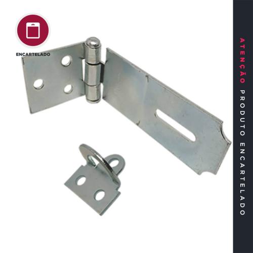 FECHO PORTA CADEADO 41/2 ZINCADO METAL KIT COM 1 REF: 6037G