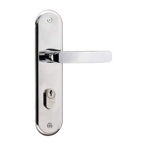 一本③ FECHADURA PORTA EXTERNA ITALY ESP ZERO 1300 CROMADO SILVANA REF: 97068