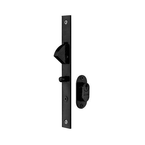 FECHADURA PORTA EXTERNA ROS OVAL PRETO 7000 SILVANA REF: 92414