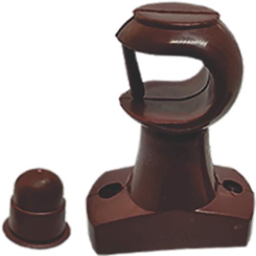 SUPORTE VARÃO SIMPLES 19MM MOGNO PLÁSTICO REF: 0027M