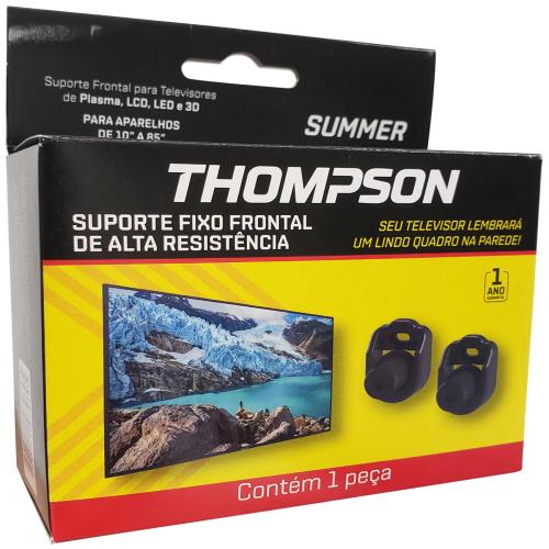 SUPORTE TV PLÁSTICO ALTA RESISTÊNCIA LCD/PLASMA FIXO UNIVERSAL 10/85 SUMMER THOMPSON REF: 1672