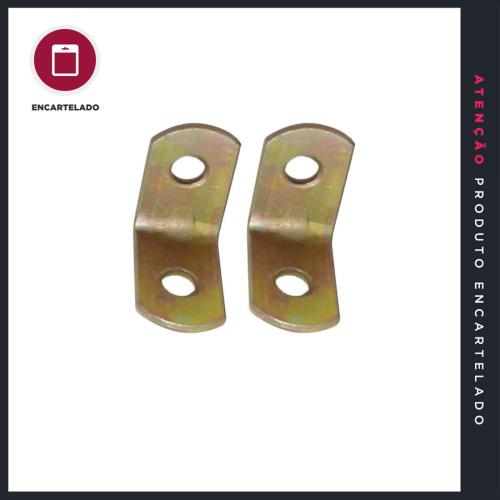 CANTONEIRA EM L 1 BICROMATIZADA METAL KIT COM 2 REF: 4140PP