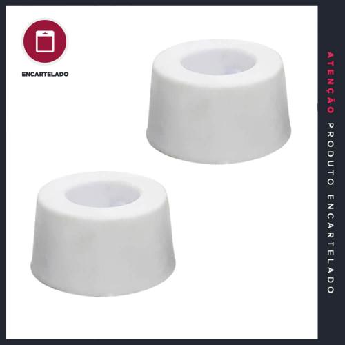 BATENTE PVC 5/16 5MM BRANCO KIT COM 2 REF: BTPVC01B