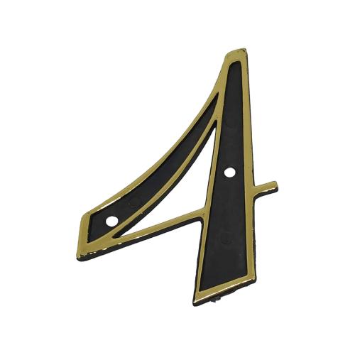 NÚMERO RESIDÊNCIA 04 OURO VELHO PLÁSTICO REF: N4