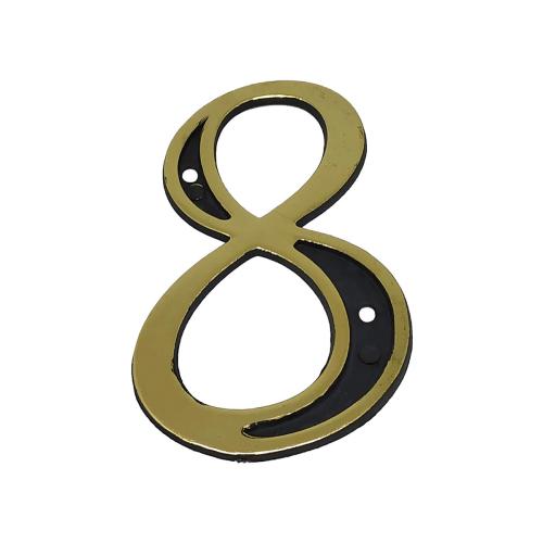 NÚMERO RESIDÊNCIA 8 OURO VELHO PLÁSTICO REF: N8