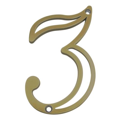 NÚMERO RESIDÊNCIA 03 OURO VELHO ZAMAC SILVANA - BLISTER REF: 95615