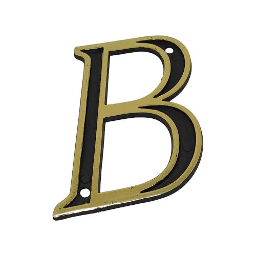 LETRA RESIDÊNCIA B OURO VELHO PLÁSTICO REF: LB