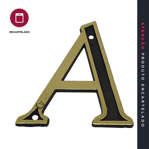 LETRA RESIDÊNCIA A OURO VELHO PLÁSTICO KIT COM 1 REF: LA