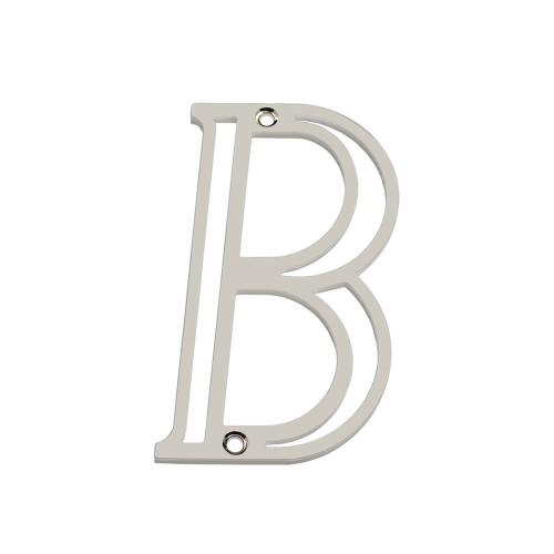 LETRA RESIDÊNCIA B NIQUELADO ZAMAC SILVANA - BLISTER REF: 96252
