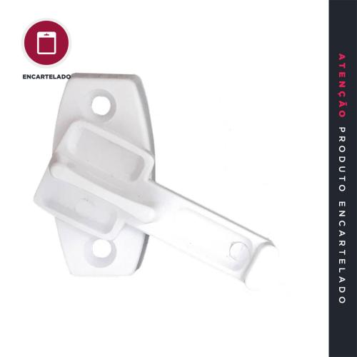 TRANQUETA PORTA SANFONADA REFORÇADA BRANCO PLÁSTICO KIT COM 1 REF: 6207B