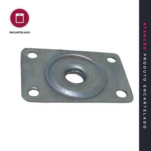 CHAPA RETA 1/4 ZINCADO METAL KIT COM 1 REF: CH1/4