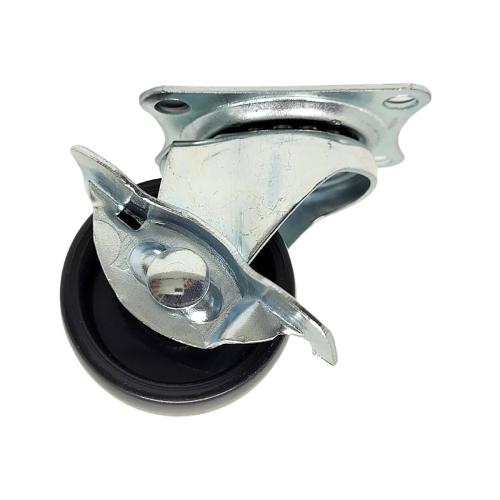 RODÍZIO BASE GIRATÓRIA COM FREIO 40MM PRETO PP LEVE REF: RGCHF40LV