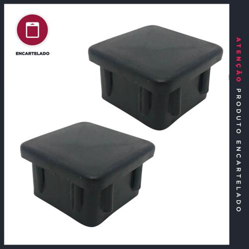 PONTEIRA INTERNA PLÁSTICA 15X15 PRETO KIT COM 2 REF: 15X15P