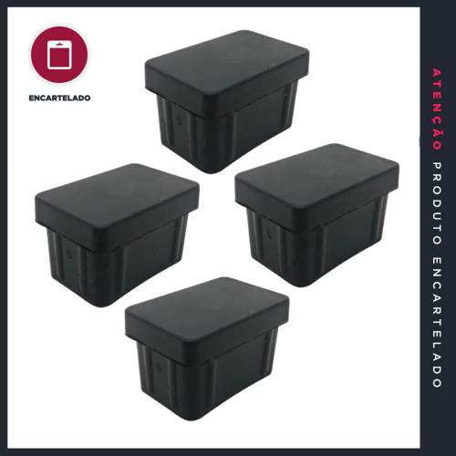 PONTEIRA INTERNA PLÁSTICA 30X40 PRETO KIT COM 4 REF: 30X40P