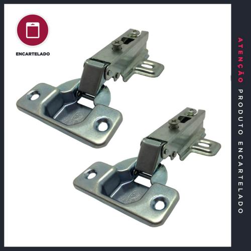 DOBRADIÇA PORTA 35MM RETA METAL ALBRAS KIT COM 2 REF: 6035RFA