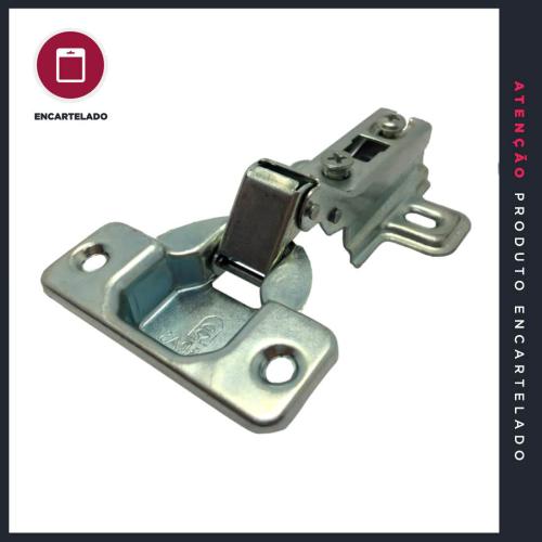 DOBRADIÇA PORTA 35MM CURVA METAL ALBRAS KIT COM 1 REF: 6035CFA