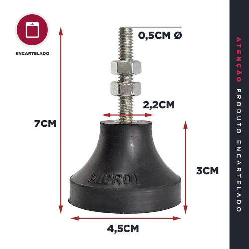 SAPATA MICRO I 1/4 VIBRA-STOP KIT COM 1 REF: MIC114