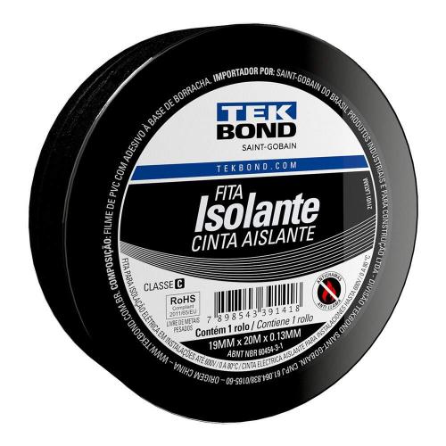 FITA ISOLANTE 19MMX20MX0,13MM USO GERAL TEKBOND REF: 78072749345