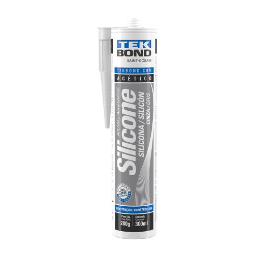 ADESIVO DE SILICONE ACÉTICO 280G CINZA TEKBOND REF: 69957321902