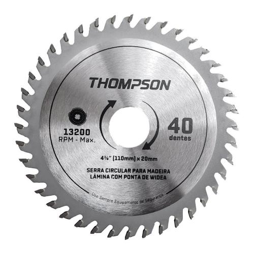 SERRA CIRCULAR 4 3/8 40 DENTES THOMPSON  REF: 1628
