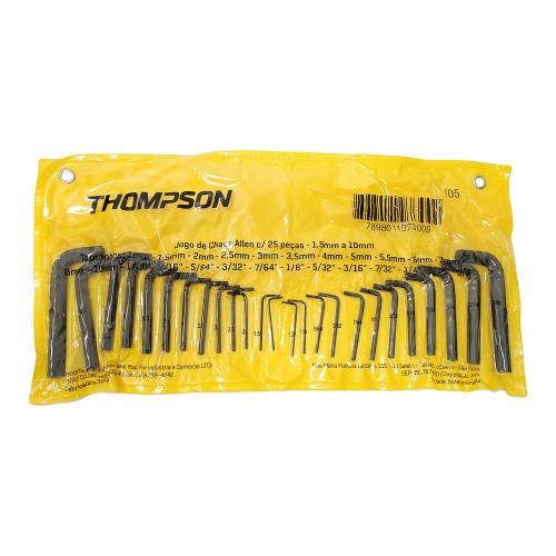 CHAVE ALLEN 1,5 A 25 C/25PÇS THOMPSON REF: 105