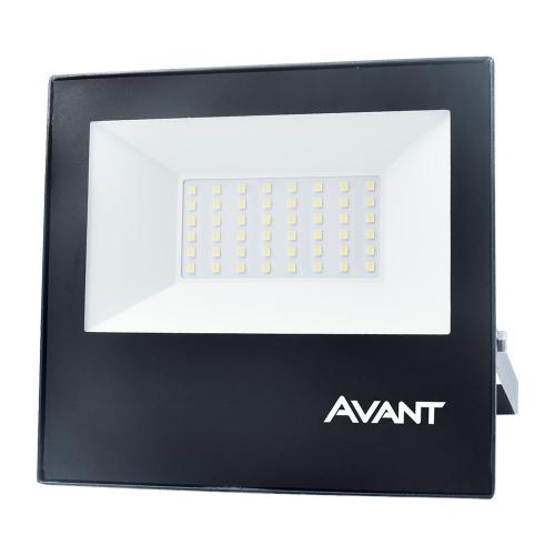 REFLETOR LED SLIM 50W 6500K PRETO BIVOLT AVANT REF: 259501372
