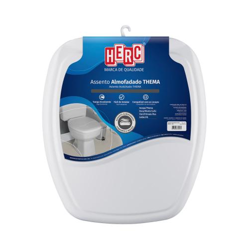 ASSENTO ALMOFADADO PREMIUM THEMA CINZA CLARO  HERC REF: 2396H