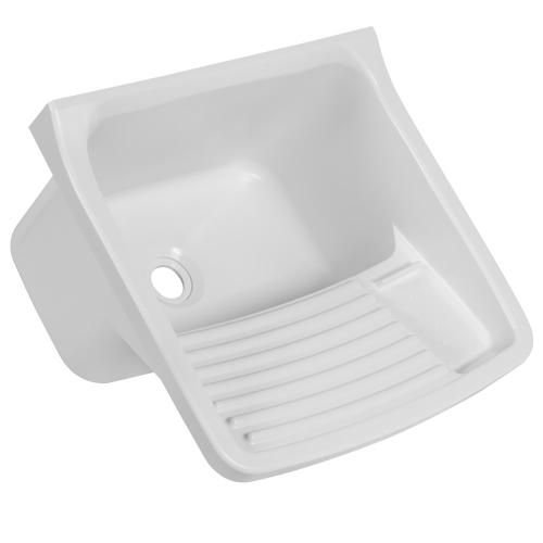 TANQUE PLASTICO PARA LAVAR ROUPA 47X43X27 22L BRANCO ASTRA REF: TQ0/SCBR1A