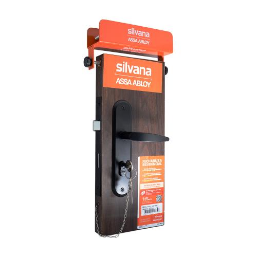 FECHADURA LILLE EXTERNA PRETO FOSCO - CEPO FIXADOR ASSA ABLOY